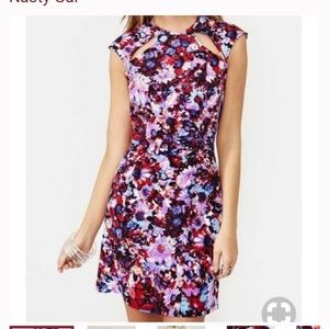 🛍️Nasty Gal Floral Sleeveless Open Back Dress